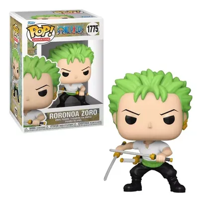 Boneco Zoro Com Duas Espadas Animação De One Piece 1775 Funko Pop!