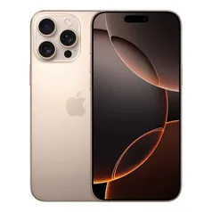 iPhone 16 Pro Max 256Gb e-Sim 5G Tela 6,9 TitÃ¢nio Deserto