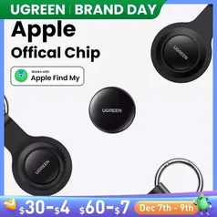 [Taxa inclusa] AirTag UGREEN Rastreador Apple Find My + Chaveiro - SmartTrack MFi para iPhone, iPad e Mac