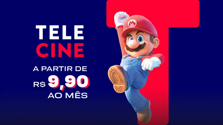 Telecine a partir de R$9,90 ao mês. No Plano Anual