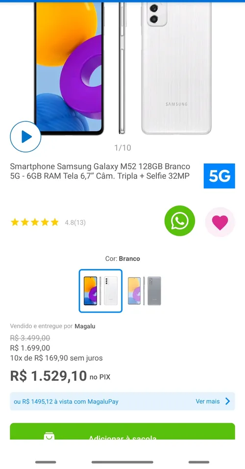 Imagem na descrição da promoção