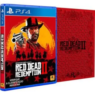 Red Dead Redemption 2 Steelbook - Ed. Pré-venda - PS4 | R$197