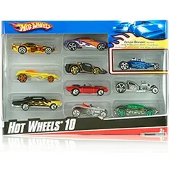 Hot Wheels Pacote de 10 Carros Sortidos - Mattel