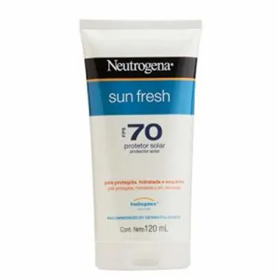 Protetor Solar Sun Fresh FPS 70 Neutrogena 120ml | R$38