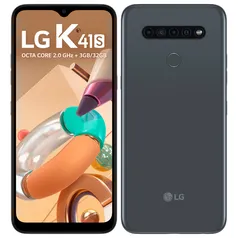 Smartphone LG K41S Titânio 32GB, RAM de 3GB, Tela de 6,55" V- Notch HD