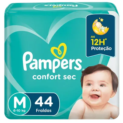 Fralda Pampers Confort Sec M 44 Unidades