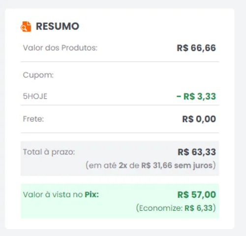 Imagem na descrição da promoção