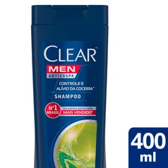 Shampoo Anticaspa Clear Men Controle Alívio Coceira Frasco 400ml