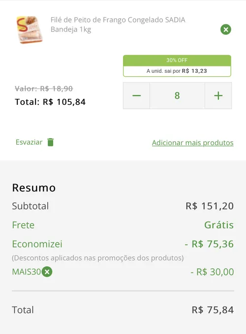 Imagem na descrição da promoção