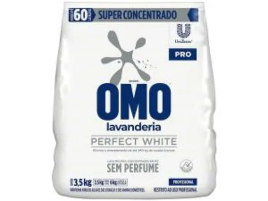 4 unidades - Detergente em Pó Sem Perfume Omo Profissional - 3,5kg