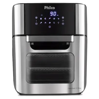 Fritadeira Elétrica Sem Óleo Air Fry Philco Oven PFR2200P 12L - Preta 220v