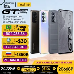 Smartphone Realme GT Master 6/128 64mp 65w 120hz Super AMOLED SD778G