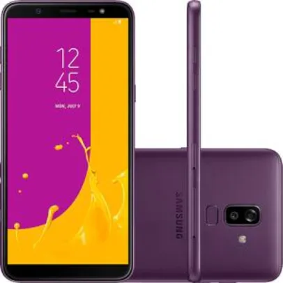 [App Americanas] Smartphone Samsung Galaxy J8 64GB Dual Chip Android 8.0 Tela 6" Octa-Core 1.8GHz 4G Câmera 16MP F1.7 + 5MP F1.9 - Violeta