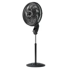 Ventilador Mallory Coluna Max Control com controle remoto -Hélice de 15 Pás Silêncio e Elegância-Preto/Grafite 127V