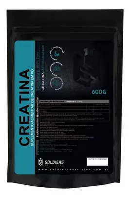 Creatina Monohidratada 600g - 100% Pura Importada - C/ Laudo