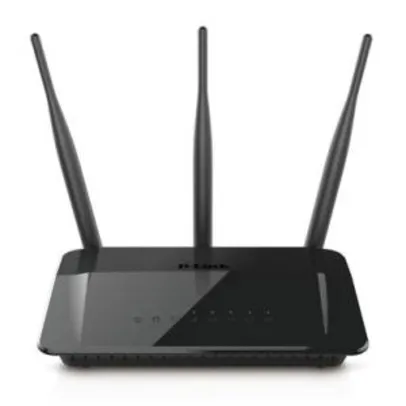 Roteador Wireless D-Link, AC 750Mbps, Dual Band com 3 Antenas - DIR-809 - R$100