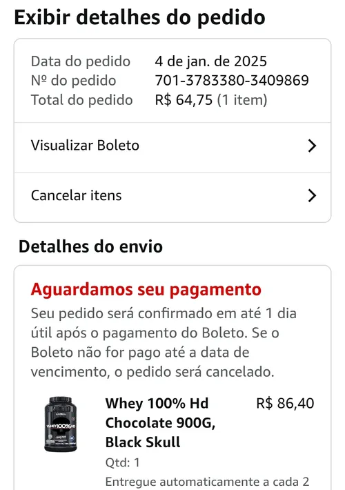 Imagem na descrição da promoção