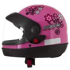 Capacete - Pro Tork Sport Moto For Girls 60 Rosa