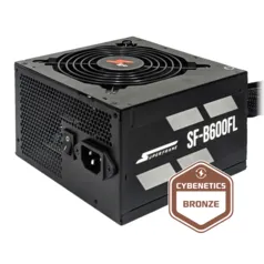 Fonte SuperFrame, 600W, 80 Plus Bronze, PFC Ativo, Cabos Flat, SF-B600FL