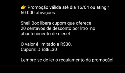 Imagem na descrição da promoção