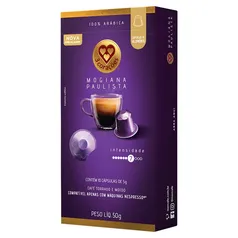 [LEVE 4 PAGUE 2] Café em Cápsula Torrado e Moído Mogiana Paulista 3 Corações Caixa 50g 10 Unidades | R$10,15/unid.