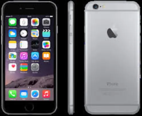 Saindo por R$ 2399: iPhone 6 64GB Apple - Cinza Espacial - Câmera de 8MP - 4G LTE - Wi-Fi - GPS - Touch ID - 4.7" - iOS 8 | Pelando