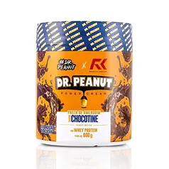 Pasta de Amendoim DR. Peanut Chocotine 600G - Com Whey Protein