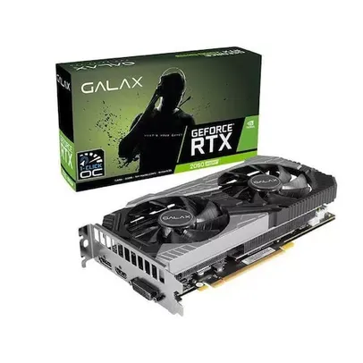 Placa De Vídeo Galax Rtx2060 8gb Super 1click Oc 256Bits em até 30x com juros no Cartão Casas Bahia