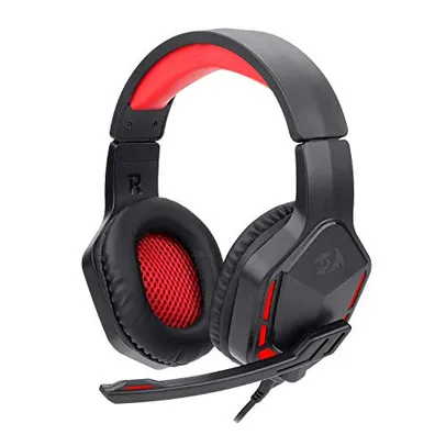 Headset Gamer Redragon Themis 2 Preto e Vermelho P2 Com Microfone Sem LED - H220N | R$101