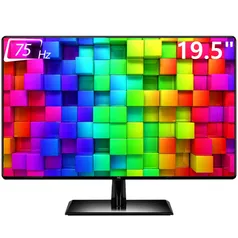 Monitor 19.5 LED Widescreen 75Hz hdmi hq 19.5HQ-LED vesa Ajuste de inclinação