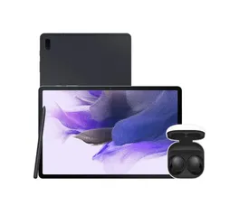 Kit Galaxy Tab S7 FE Preto & Galaxy Buds2 Preto [ESTUDANTES]