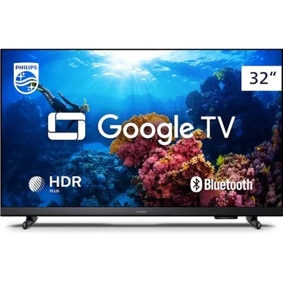 Smart TV Philips 32 HD 32PHG6918/78, Google TV, Comando de Voz, HDR, 3 HDMI, Wifi 5G, Bluetooth