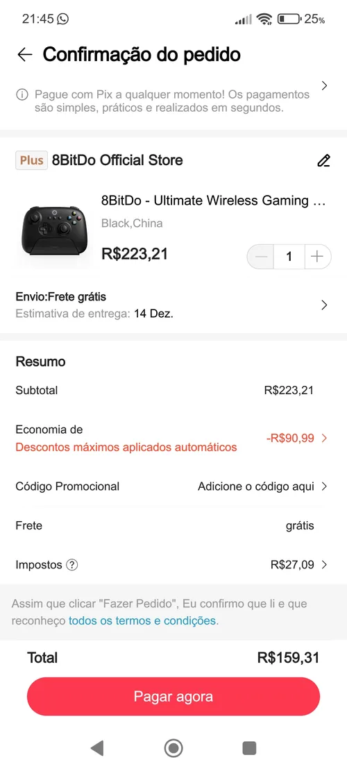 Imagen na descrição da promoção