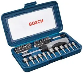 [Prime] Kit de Pontas e Soquetes Bosch para parafusar com 46 unidades | R$97