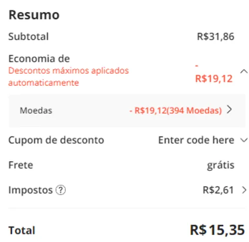 Imagem na descrição da promoção