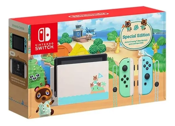 Nintendo Switch V2 Animal Crossing Edition - Edição especial