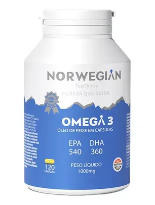 Ômega 3 Norwegian 120 Cápsulas Top Therm