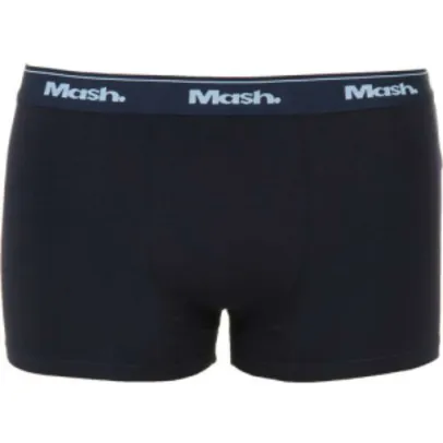 Kit Com 3 Cuecas Mash Boxer Cotton Liso