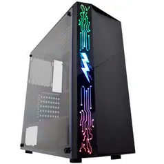 GABINETE GAMER CG-11A8 RAIDEN I RGB PRETO K-MEX