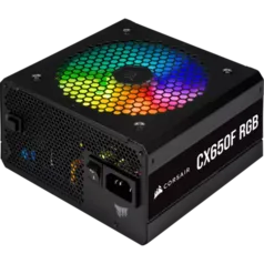 Fonte Corsair CX650F RGB 650W, 80 Plus Bronze, CP-9020217-BR