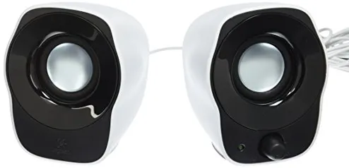 (PRIME) Caixa de som Multimidia Logitech Z120 2.0 conexão 3,5mm Branco | R$110