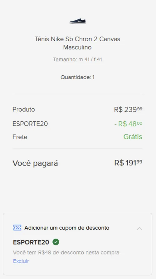 Imagem na descrição da promoção