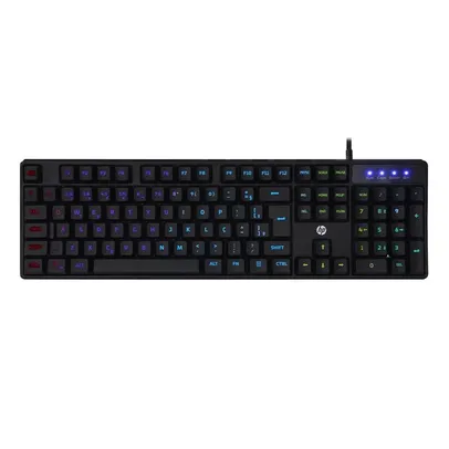 Teclado Gamer USB HP K300 ABNT2 com LED / Retroiluminação