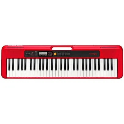 [APP] Teclado Musical Casio Casiotone CT-S200 Intermediário com 61 Teclas - Vermelho