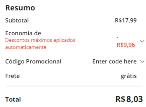 Imagem na descrição da promoção