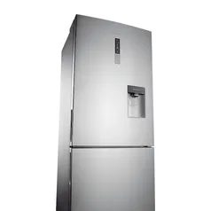 Geladeira Samsung Frost Free Duplex BOTTOM BAROSA com Smart Sensor e Dispenser de Água 432L Inox Loo