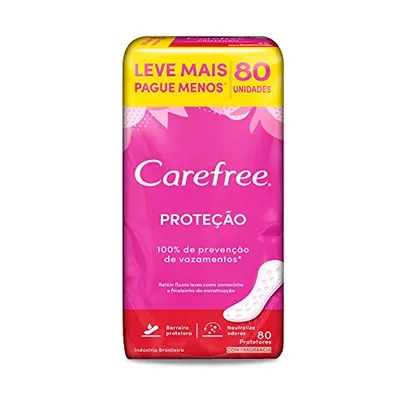 (REC)Carefree Protetor Diário Proteção Com Fragrância, 80un