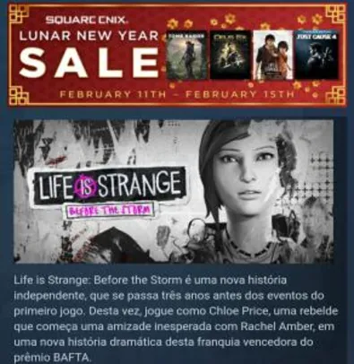Life is Strange: Before the Storm | R$9
