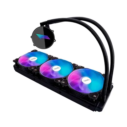 Water Cooler 1StPlayer, LED ARGB, 360mm, Intel e AMD, para PC, Preto - TS360
