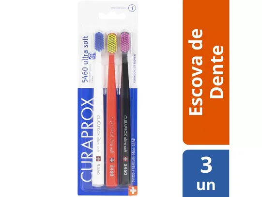 Escova de Dente Curaprox Ultra Soft CS 5460 - 3 Unidades